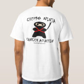 Chemo Ninja Krebs-Meuchelmörder T-Shirt (Rückseite)