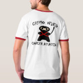 Chemo Ninja Krebs-Meuchelmörder-Wecker T-Shirt (Schwarz voll)