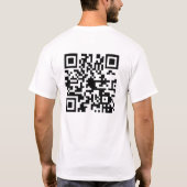 Chemo Ninja QR Code T-Shirt (Rückseite)