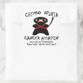 Chemo Ninja Stickers! Quadratischer Aufkleber (Tasche)