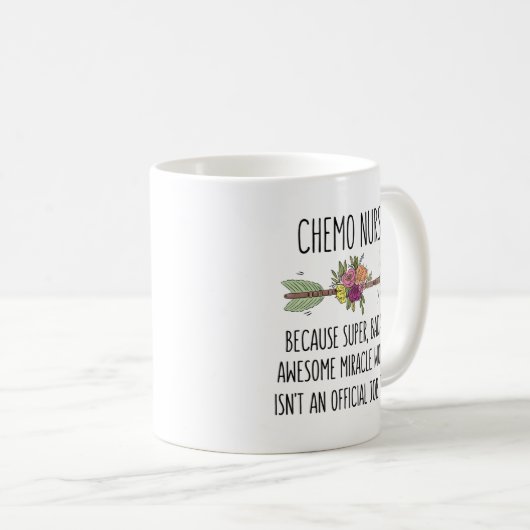 Chemo Nurse Chemotherapie Geschenk Tasse (VorderseiteRechts)