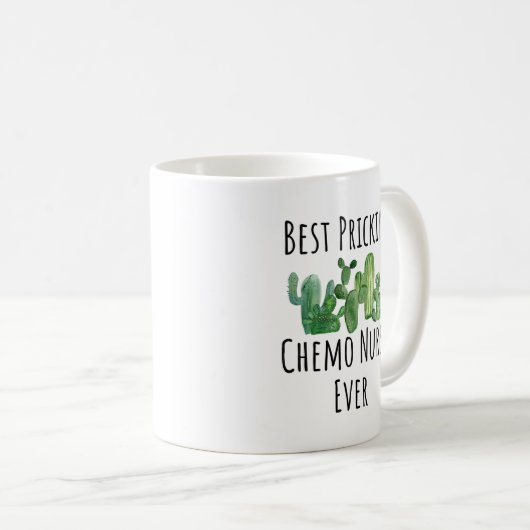 Chemo Oncology Nurse Gift Idee Kaffeetasse (VorderseiteRechts)