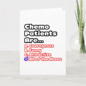 Chemo Patient Quiz Karte (Vorderseite)
