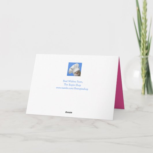 Chemo Queen unterstützen Förderung Karte (Rückseite)