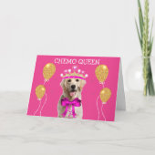 Chemo Queen unterstützen Förderung Karte (Vorderseite)