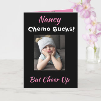 Chemo Sind zum Kotzen Breastkrebs-Funny Girl jubel Karte
