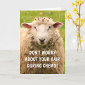 Chemo Support Funny Sheep Karte (Gelbe Blume)