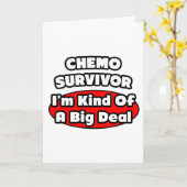 Chemo Survivor... Big Deal Karte (Gelbe Blume)