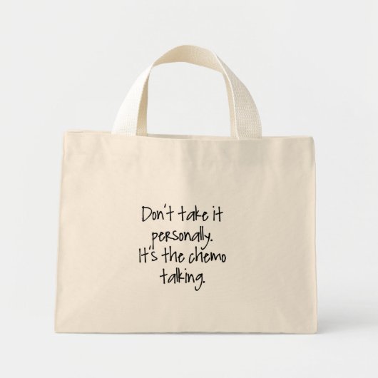 Chemo-Tasche Mini Stoffbeutel (Vorne)