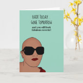 Chemo und Haarausfall Karte (Gelbe Blume)