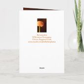 Chemo-Unterstützung für Schwester Ranunculus Card Karte (Rückseite)