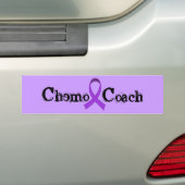 Chemo Zug - violettes Band Autoaufkleber (Auf Auto)
