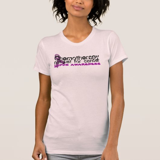 Chemotherapielupus-Bewusstsein T-Shirt (Vorderseite)