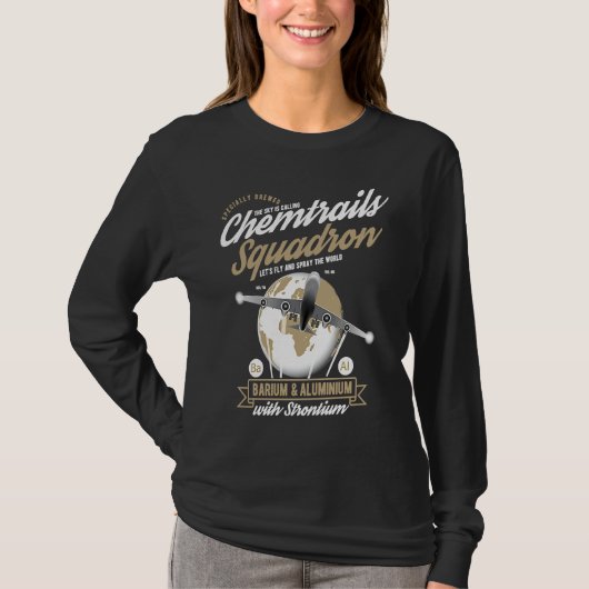 Chemtrail Flight Squardon Pilot T-Shirt (Vorderseite)