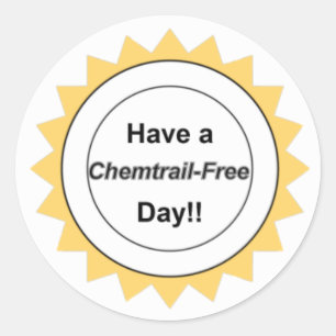 Chemtrail Free Day - Aufkleber