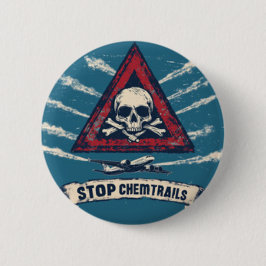 Chemtrail Pin Button