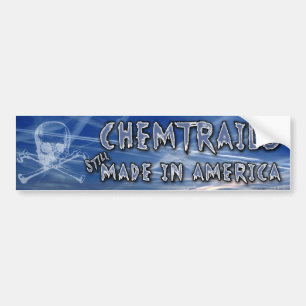 Chemtrails - hergestellt in Amerika Autoaufkleber