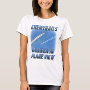 Chemtrails in der Flugzeug-Ansicht T-Shirt