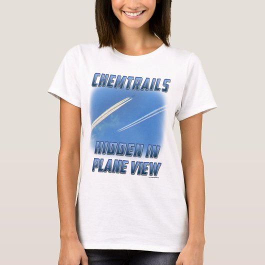 Chemtrails in Flugzeug View T-Shirt (Vorderseite)