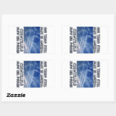 Chemtrails - Made in America Rechteckiger Aufkleber (Blatt)