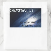 Chemtrails - Sie haben es gesehen Rechteckiger Aufkleber (Tasche)