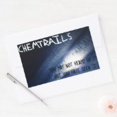 Chemtrails - Sie haben es gesehen Rechteckiger Aufkleber (Umschlag)