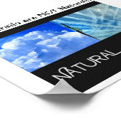 Chemtrails sind NICHT natürlich Poster (Ecke)