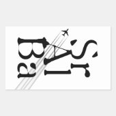 Chemtrails Sr+Al+Ba Rechteckiger Aufkleber (Vorderseite)