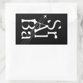 Chemtrails Sr+Al+Ba Rechteckiger Aufkleber (Tasche)