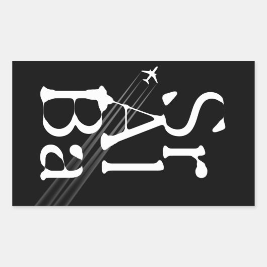 Chemtrails Sr+Al+Ba Rechteckiger Aufkleber (Vorderseite)