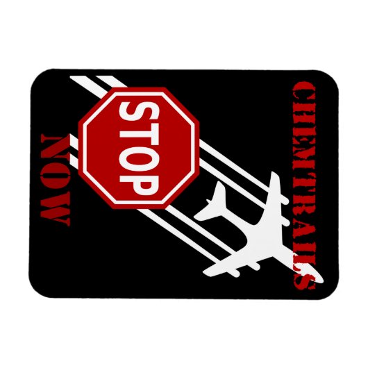 Chemtrails stoppen magnet (Horizontal)