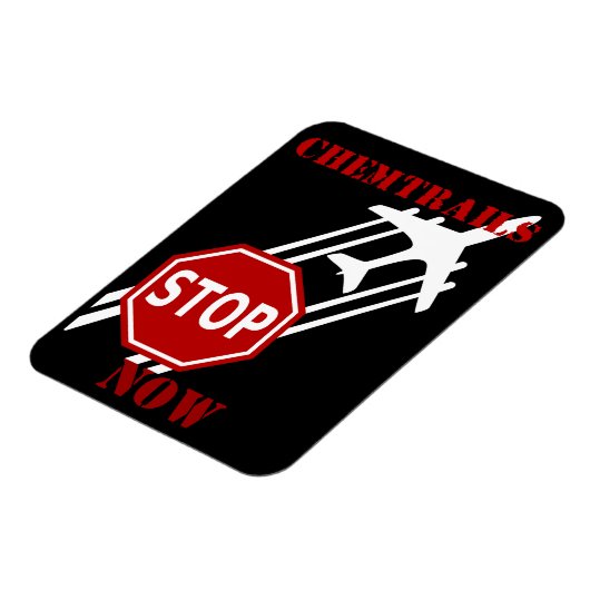 Chemtrails stoppen magnet (Linke Seite)