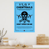 Chemtrails stoppen poster (Küche)