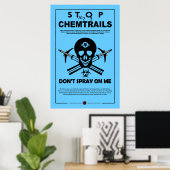 Chemtrails stoppen poster (Heimbüro)