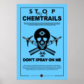 Chemtrails stoppen poster (Vorne)