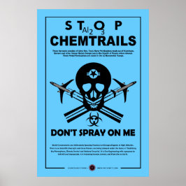 Chemtrails stoppen poster