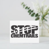 Chemtrails stoppen postkarte (Stehend Vorderseite)