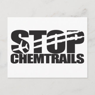 Chemtrails stoppen postkarte