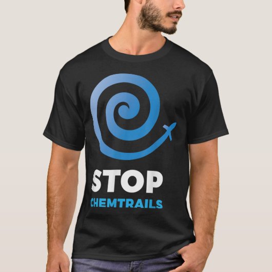 Chemtrails stoppen - Verschwörungstheorie T-Shirt (Vorderseite)