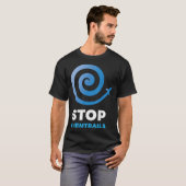 Chemtrails stoppen - Verschwörungstheorie T-Shirt (Vorne ganz)