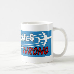 Chemtrails zum Spritzen von Flugzeug Kaffeetasse