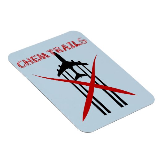 Chemtrails zum Spritzen von Flugzeug Magnet (Rechte Seite)