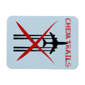 Chemtrails zum Spritzen von Flugzeug Magnet (Horizontal)