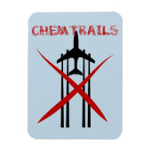 Chemtrails zum Spritzen von Flugzeug Magnet (Vertikal)
