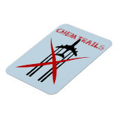 Chemtrails zum Spritzen von Flugzeug Magnet (Linke Seite)
