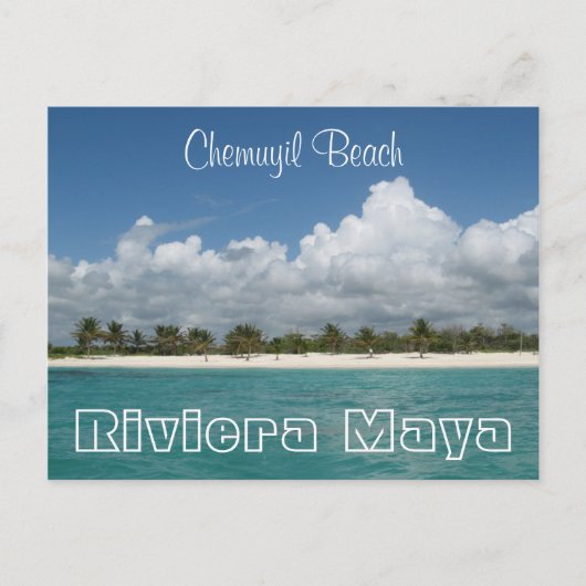 Chemuyil Beach Postcard Postkarte (Vorderseite)