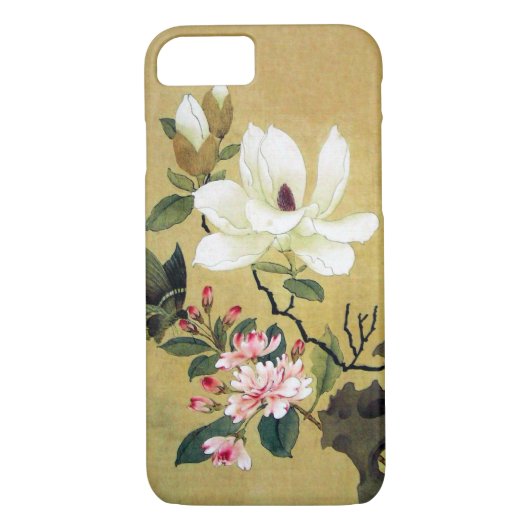 Chen Hongshou Magnolia und Erect Rock Case-Mate iPhone Hülle (Rückseite)