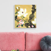 Chen Hongshou Magnolia und Erect Rock Leinwanddruck (Insitu (Wohnzimmer))