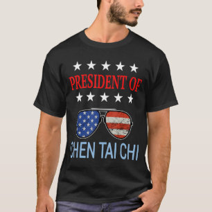 Chen Tai Chi Healing US Flag Therapeutisches Spric T-Shirt