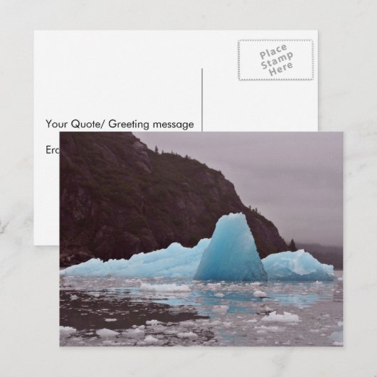 Chenega-Eis Postkarte (Vorne/Hinten)